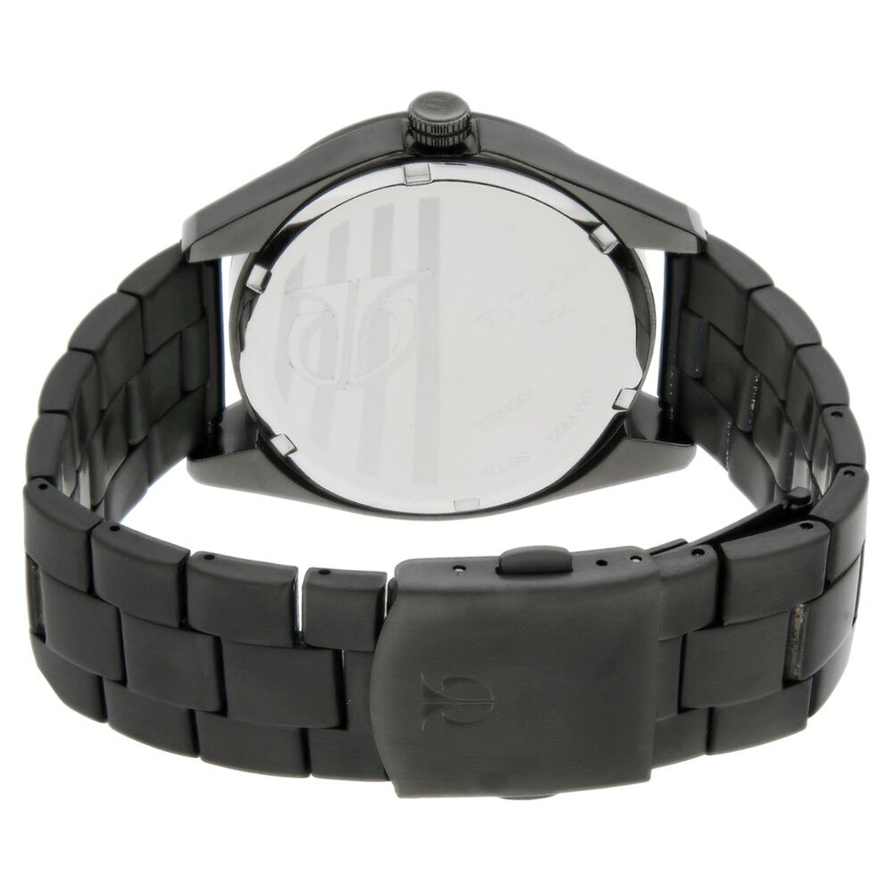 Buy Online Titan Quartz Multifunction Grey Dial Stainless Steel Strap Watch for Men nl90084qm01 Titan