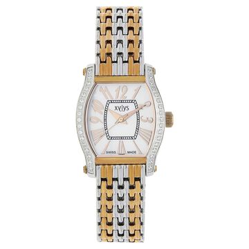 Xylys Quartz Analog Mother of Pearl Dial Stainless Steel Strap Watch for Women