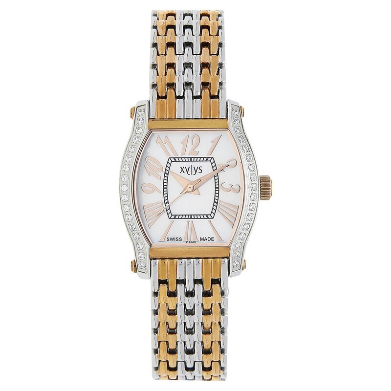 Xylys Quartz Analog Mother of Pearl Dial Stainless Steel Strap Watch for Women - image number 0