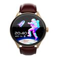 Titan Evoke Smartwatch - Seamless Calls, Voice Assistant, Rose gold strap