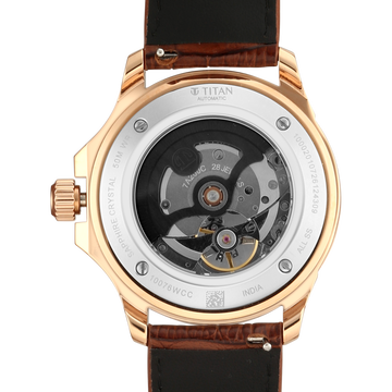 Titan Signature Atrium Offset Seconds Open Heart Automatic