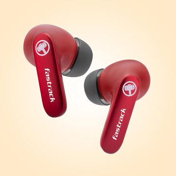 Fastrack Thor Reflex Tunes Truly Wireless Red Ear Buds with 24 Hrs battery life