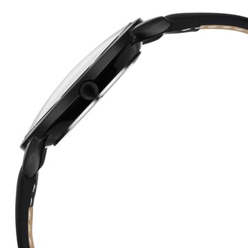 Fastrack Stunners Quartz Analog Black Dial Black Leather Strap Watch For Guys
