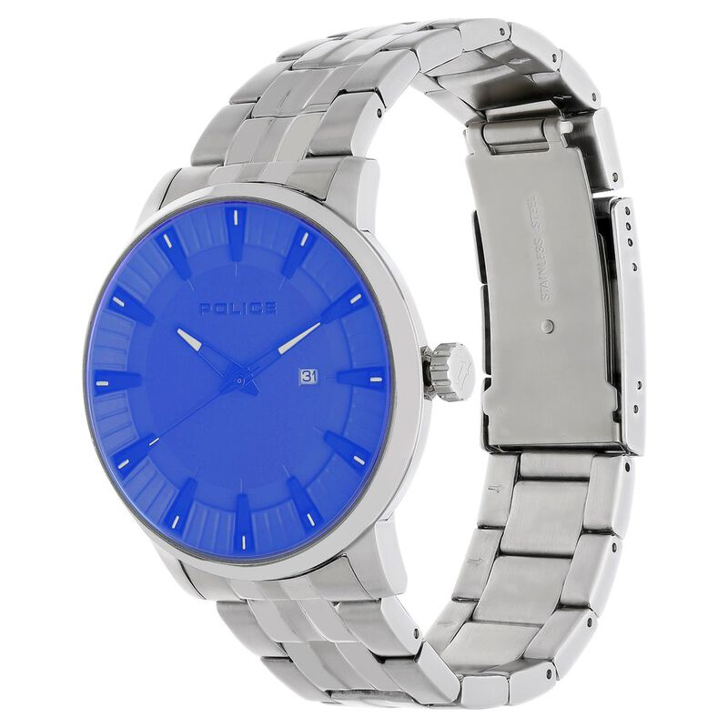 Police Quartz Analog with Date Grey Dial Stainless Steel Strap Watch for Men - image number 2