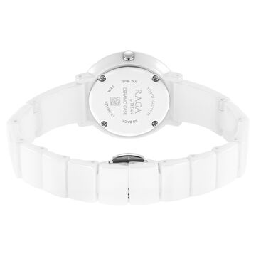 Titan Raga Ceramics White Dial Analog Ceramic Strap watch for Women