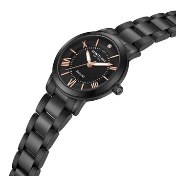 Kenneth Cole Quartz Analog Black Dial Stainless Steel Strap Watch for Couple
