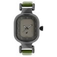 Fastrack Motorheads Quartz Analog Green Dial Leather Strap Watch for Girls