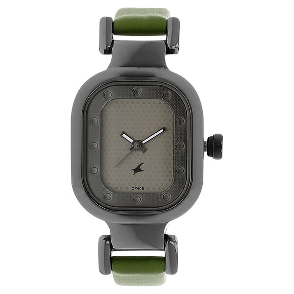 Fastrack Motorheads Quartz Analog Grey Dial Leather Strap Watch for Girls - image number 0