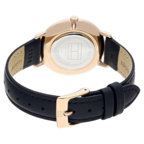 Buy Online Tommy Hilfiger Quartz Analog Blue Dial Leather Strap Watch ...