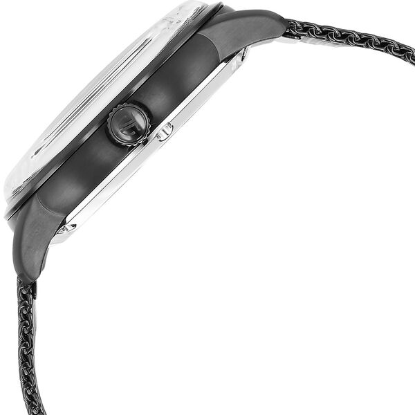 Titan Skeletal Automatic Black Dial Black Stainless Steel Strap Watch for Men - image number 4