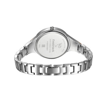 Fastrack Vyb Striker Quartz Analog Rose Gold Dial Metal Strap Watch for Girls