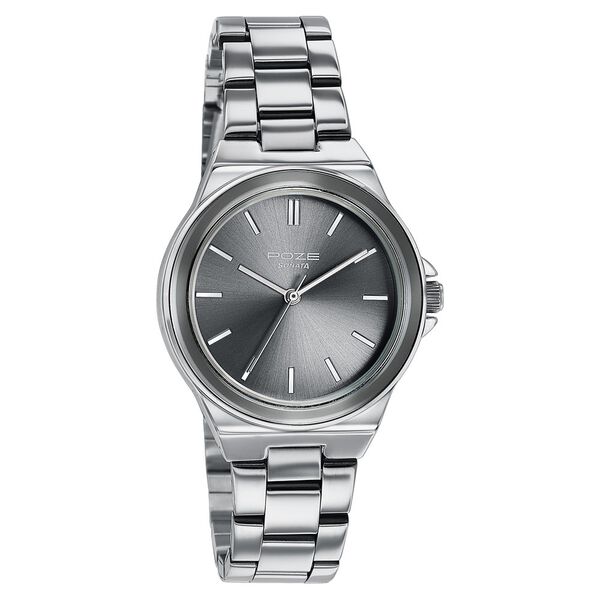 Sonata Poze Quartz Analog Grey Dial Silver Colour Stainless Steel Strap Watch For Women - image number 1