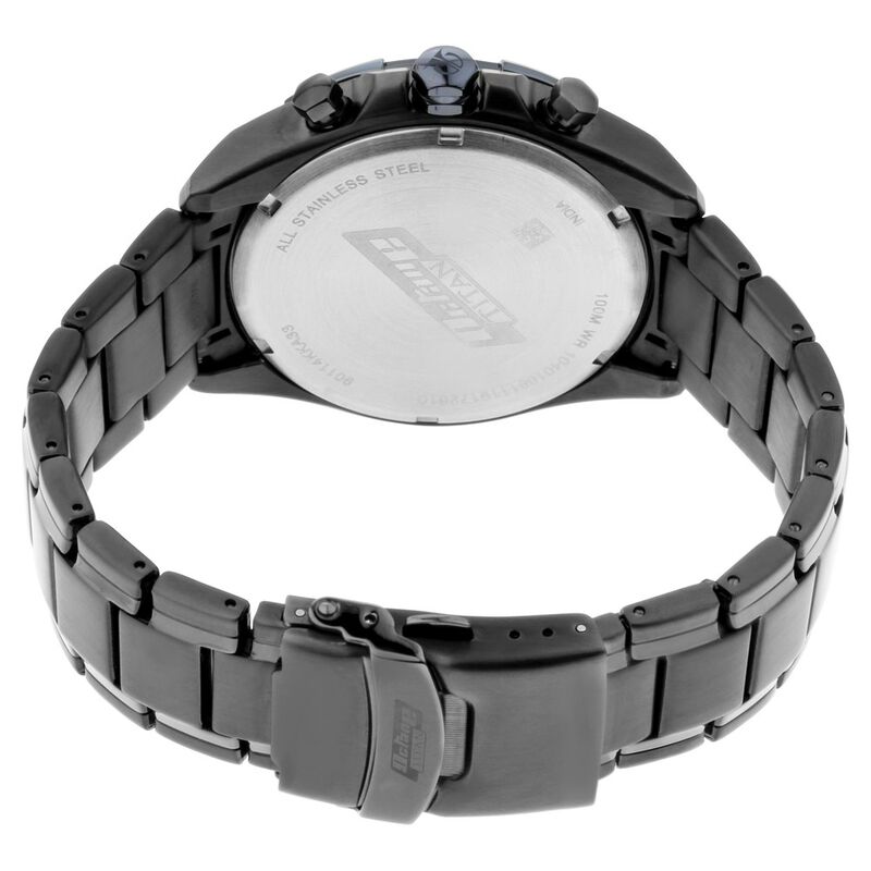 Buy Online Titan Chronograph Silver Dial Quartz Stainless Steel Strap