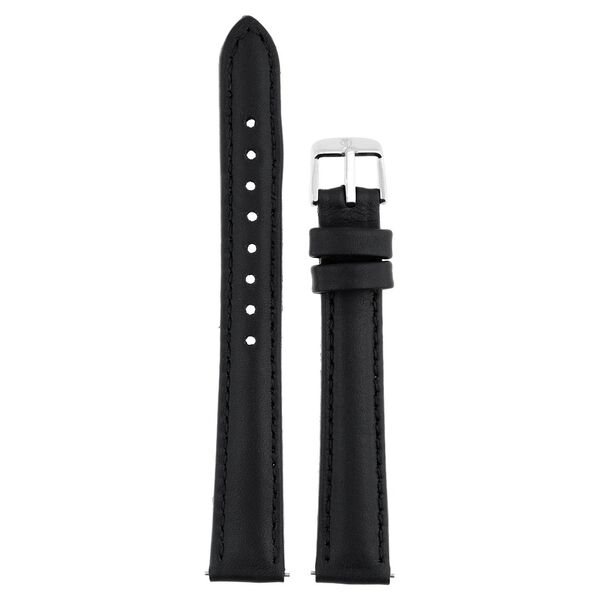 14 mm Black Genuine Leather Strap for Women - image number 0