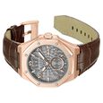 Kenneth Cole Automatic Brown Leather Strap Watch For Men - image number 2