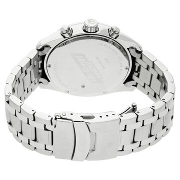 Titan Octane Quartz Chronograph White Dial Silver Stainless Steel Strap Watch For Men