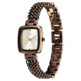 Fastrack Vyb Showstopper Quartz Analog Golden Dial Brown Metal Strap Watch For Girls - image number 3