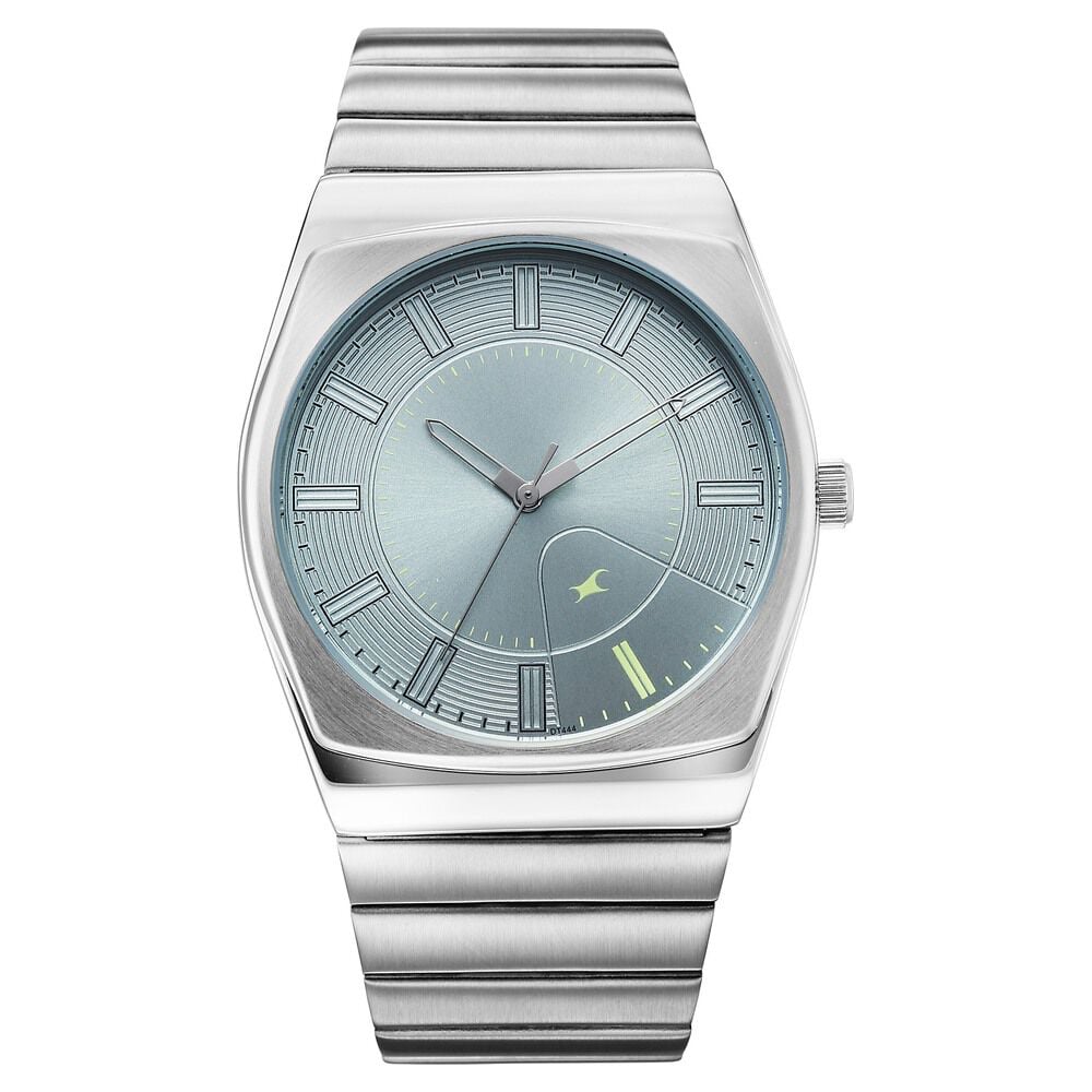Fastrack Stunners Quartz Analog Green Dial Silver Stainless Steel Strap Watch For Guys-picture-13