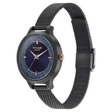 Poze by Sonata Quartz Analog Blue Dial Leather Strap Watch for Women