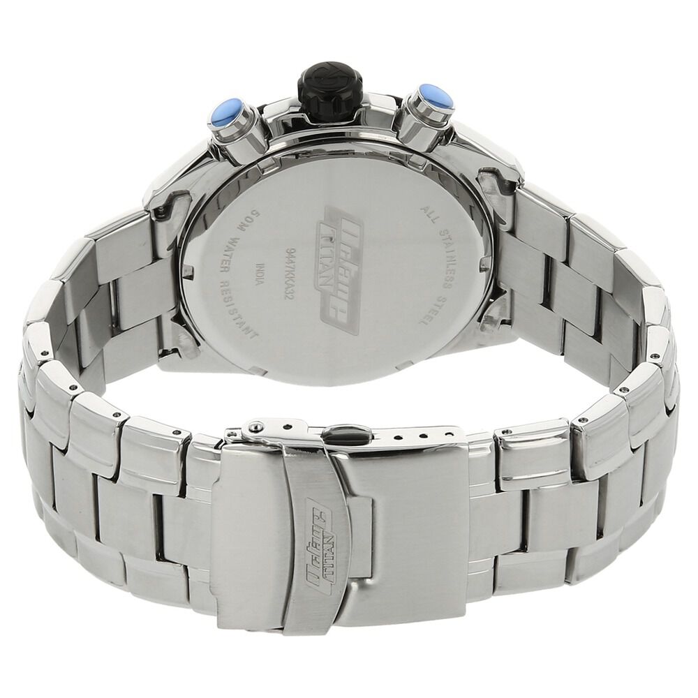 Buy Online Titan Quartz Chronograph Black Dial Watch for Men 9447km02j Titan