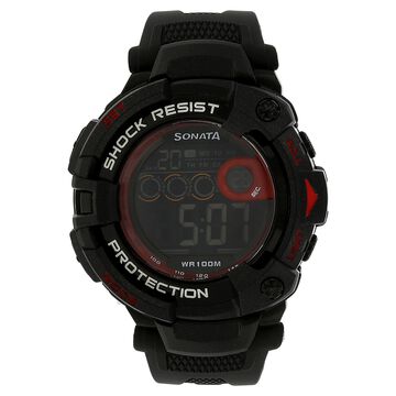 SF Digital Dial Plastic Strap Watch for Men