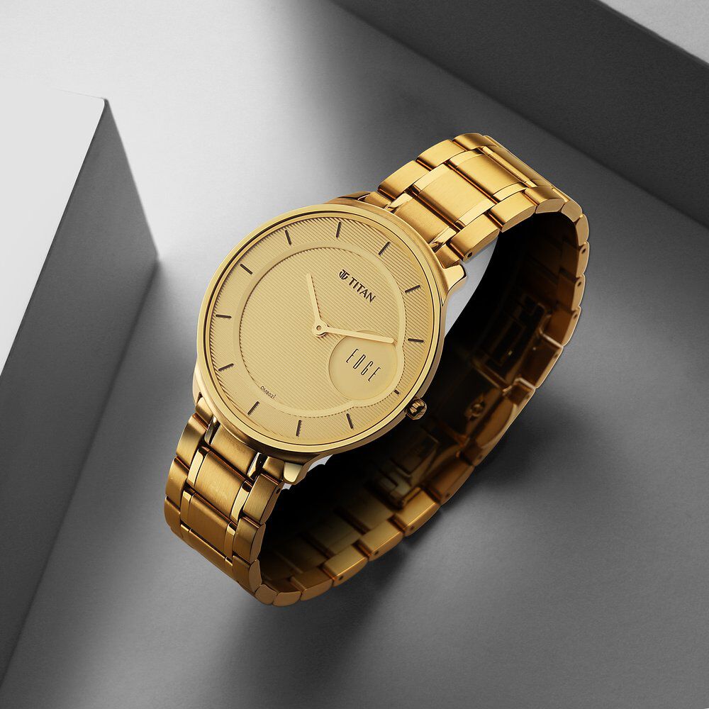 Titan gold hotsell dial watches