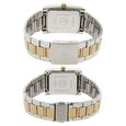 Titan Quartz Analog with Day and Date Silver Dial Stainless Steel Strap Watch for Couple - image number 3