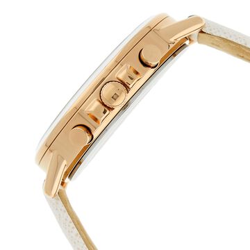 Tommy Hilfiger Quartz Analog with Day and Date Pink Dial Leather Strap Watch for Women
