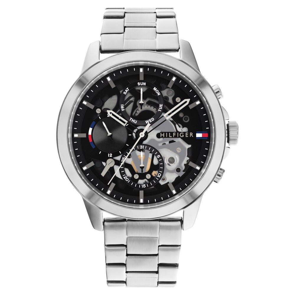 Tommy Hilfiger Quartz Multifunction Black Dial Watch for Men-picture-27