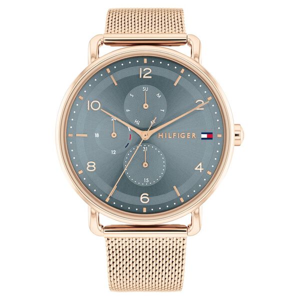 Tommy Hilfiger Quartz Multifunction Blue Stainless Steel Strap for Women - image number 0
