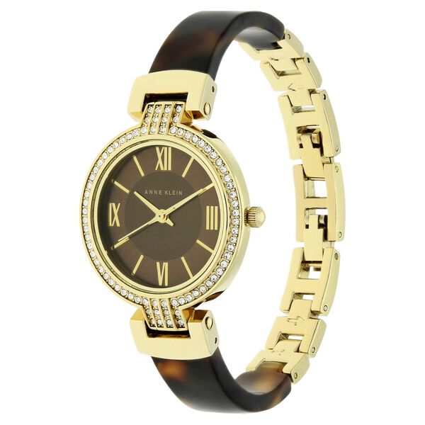 Anne Klein Quartz Analog Brown Dial Metal Strap Watch for Women - image number 1