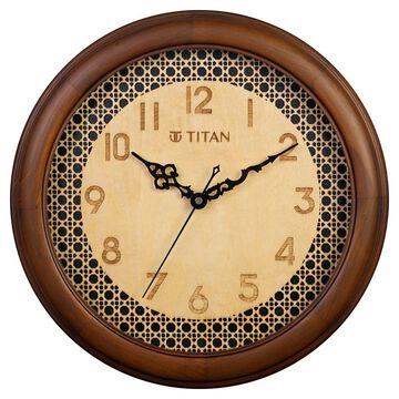 Titan Classic Wooden Wall Clock (35cm x 35cm)
