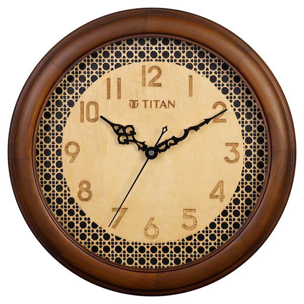 Titan Classic Wooden Wall Clock (35cm x 35cm) - image number 1