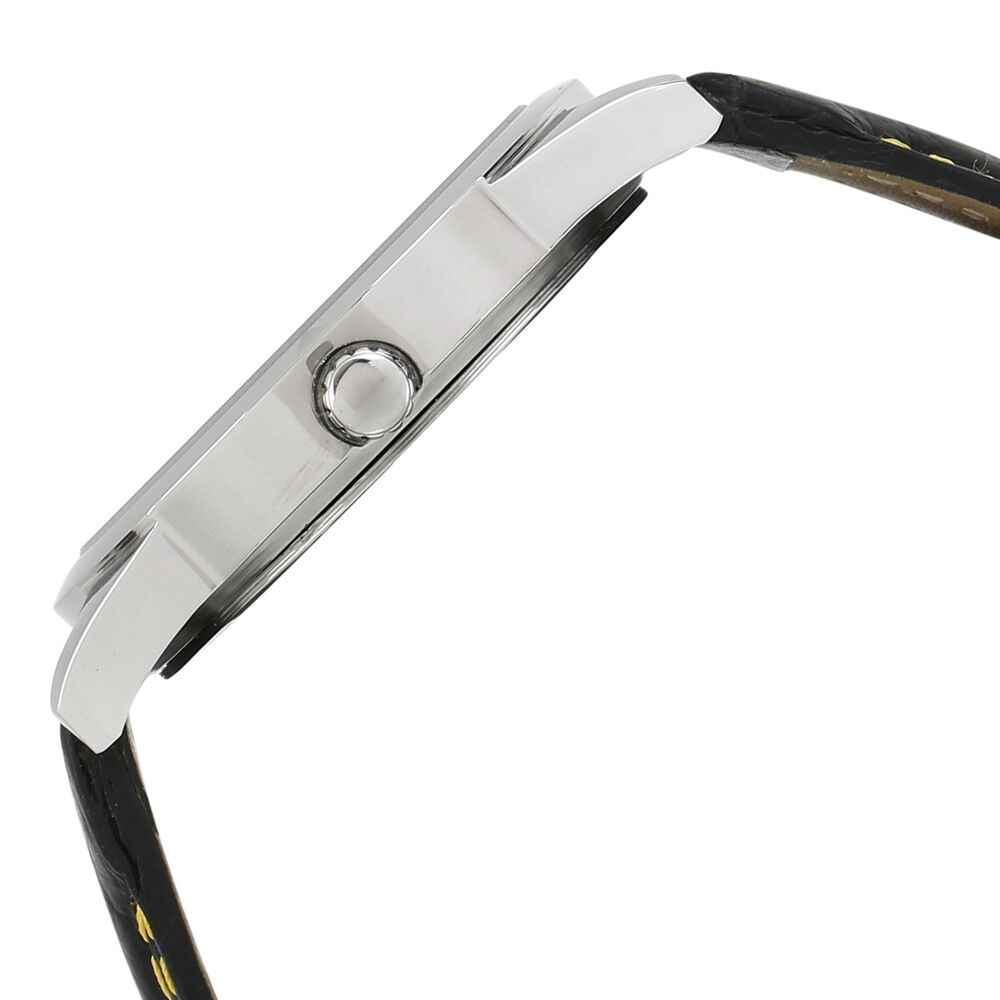 Buy Online Titan Quartz Analog Black Dial Leather Strap Watch for