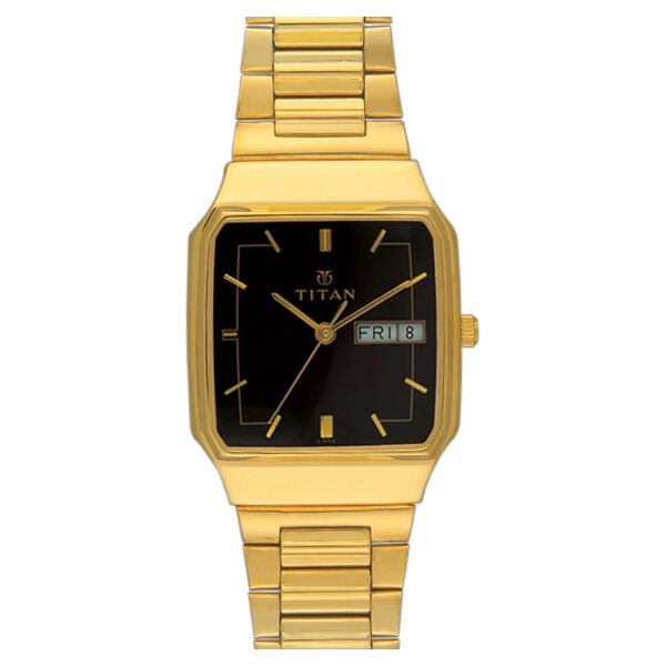Titan Quartz Analog with Day and Date Black Dial Watch for Men - image number 0