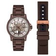 Kenneth Cole Automatic Silver Dial Leather Strap Watch for Men - image number 0