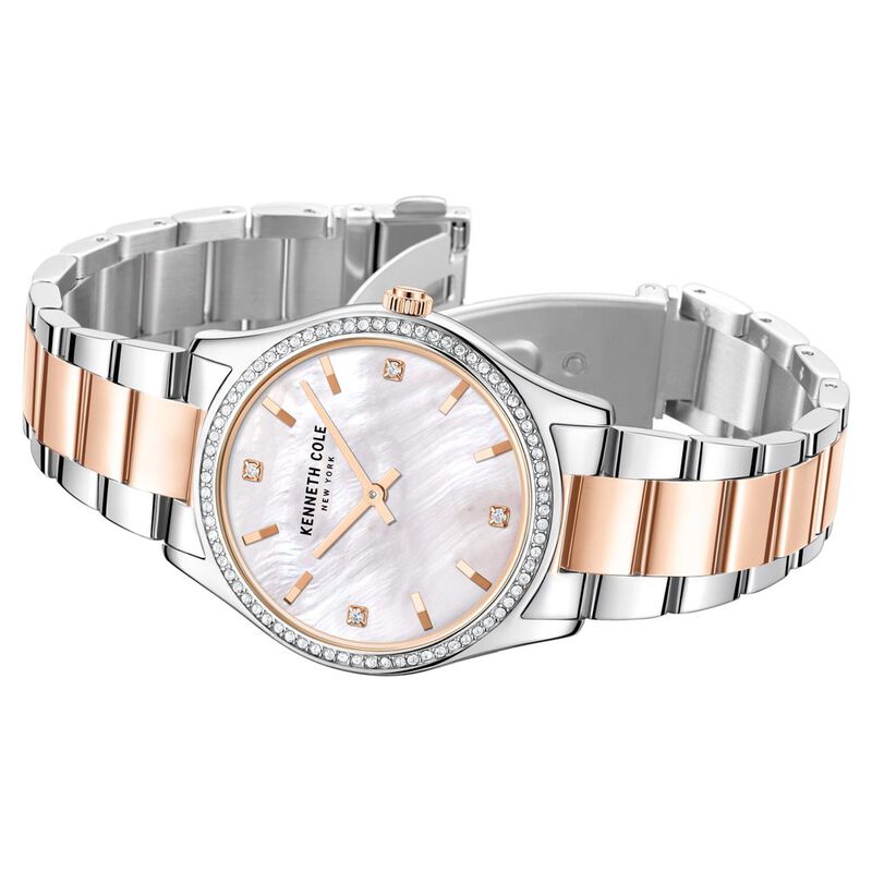 Kenneth Cole Quartz Analog White Dial Stainless Steel Strap Watch for Women - image number 2