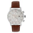 Tommy Hilfiger Multifunction Silver Dial Leather Strap Watch for Men - image number 0