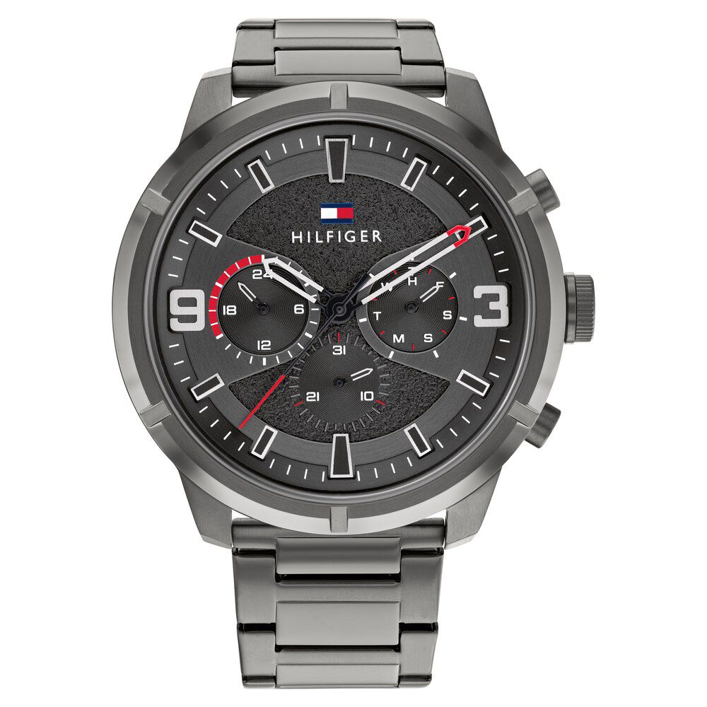 Buy Online Tommy Hilfiger Grey Dial Quartz Analog with Date Watch for Men th1792071 Titan