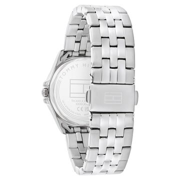 Tommy Hilfiger Quartz Analog Blue Dial Silver Stainless Steel Strap Watch For Women
