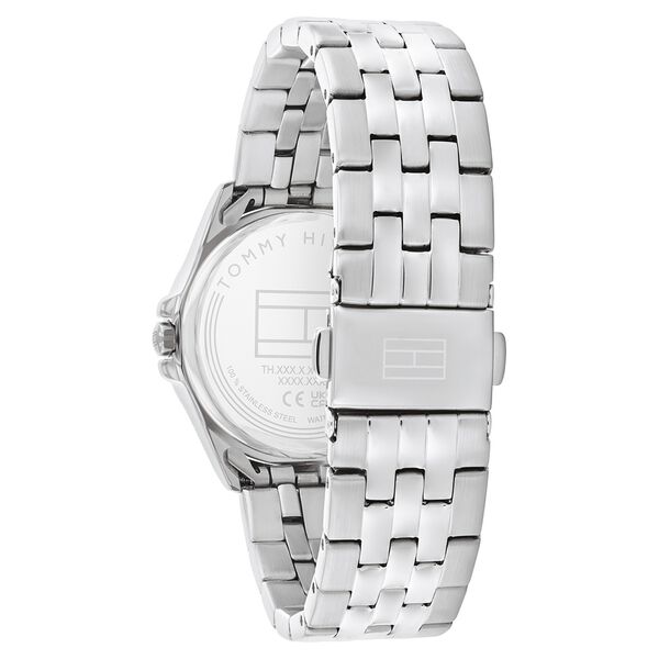 Tommy Hilfiger Quartz Analog Blue Dial Silver Stainless Steel Strap Watch For Women - image number 2