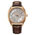 Titan Regalia Arc Analog with Day Date Second Subdial and Silver Dial Brown Leather Strap Watch for Men - image number 1