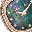 Cerruti 1881 Quartz Analog Black Dial Rose Gold Stainless Steel Strap Watch For Women - image number 3