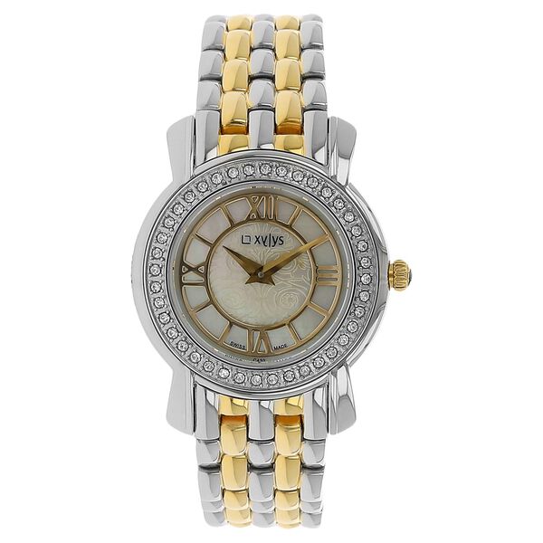 Xylys Swiss Analog Multicoloured Metal Strap and Mother of Pearl Dial Watch For Women - image number 0