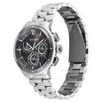 Titan Classique Half Cut Chronograph Analog with Black Dial Silver Stainless Strap Watch for Men - image number 2
