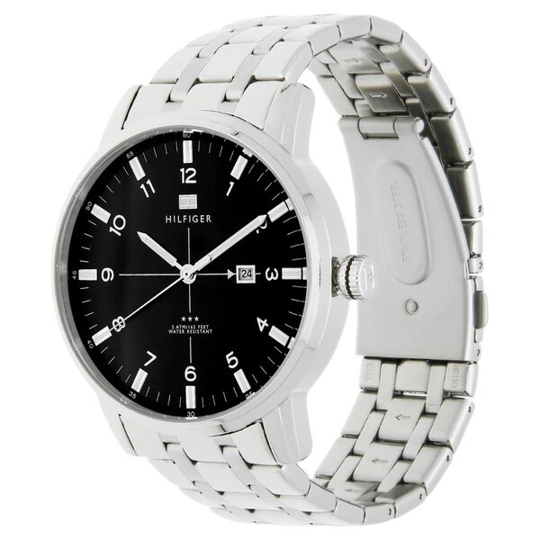 Tommy Hilfiger Quartz Analog Black Dial Stainless Steel Strap Watch for Men - image number 1