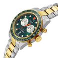 Xylys Aurelius Quartz Chronograph Green Dial Two Tones Stainless Steel Strap Watch For Men - image number 3