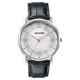 Sonata Verve Quartz Analog Black Dial Brown Leather Strap Watch For Men