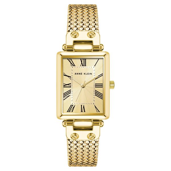 Anne Klein Quartz Analog Champagne Dial Golden Metal Strap Watch For Women - image number 0