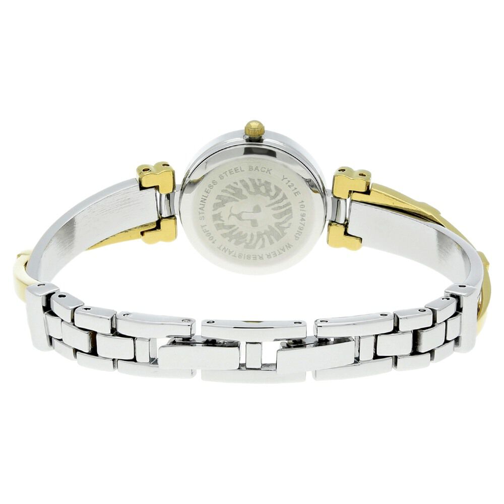 Anne Klein Quartz Analog White Dial Metal Strap Watch for Women